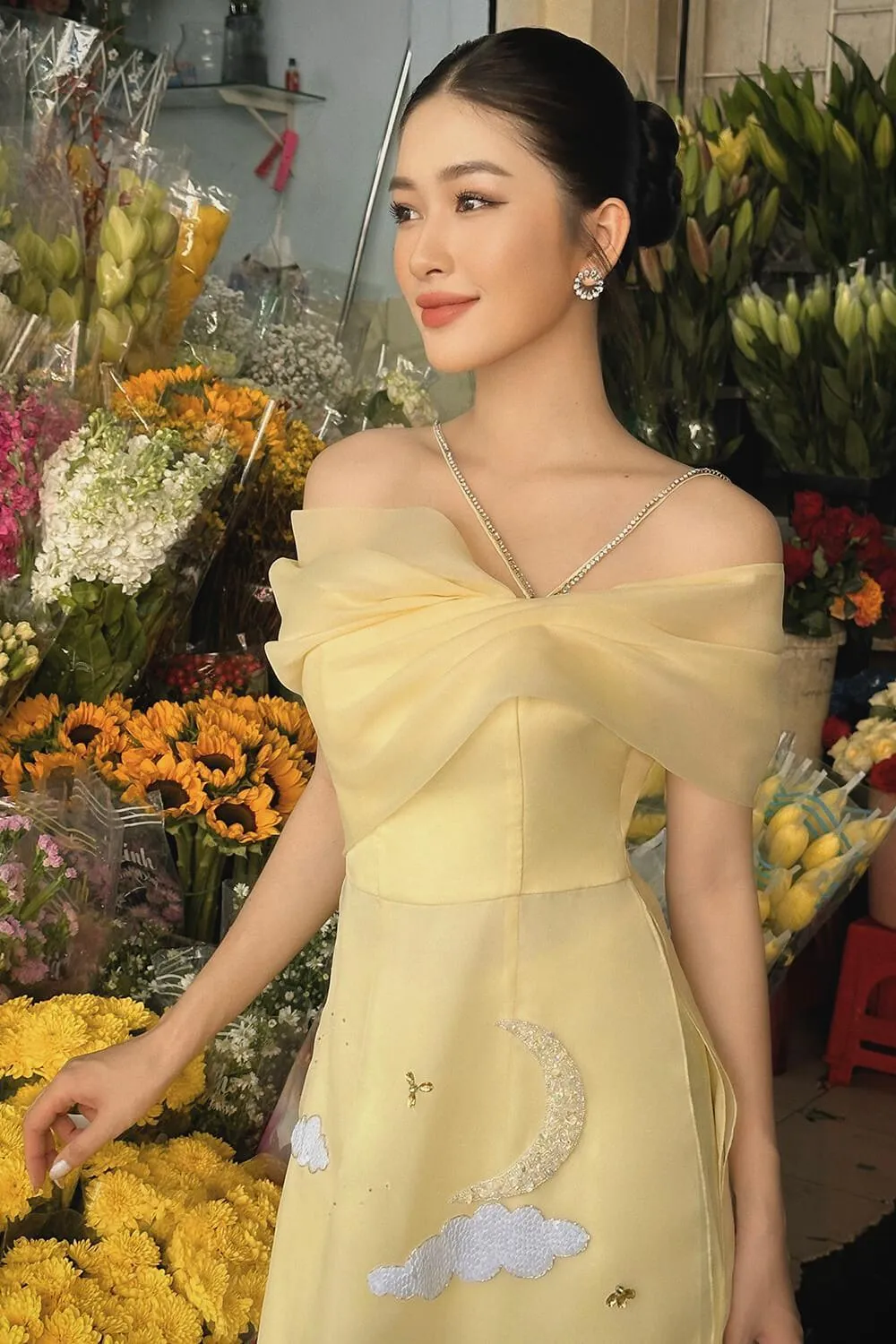 Rita Off-Shoulder Ao Dai