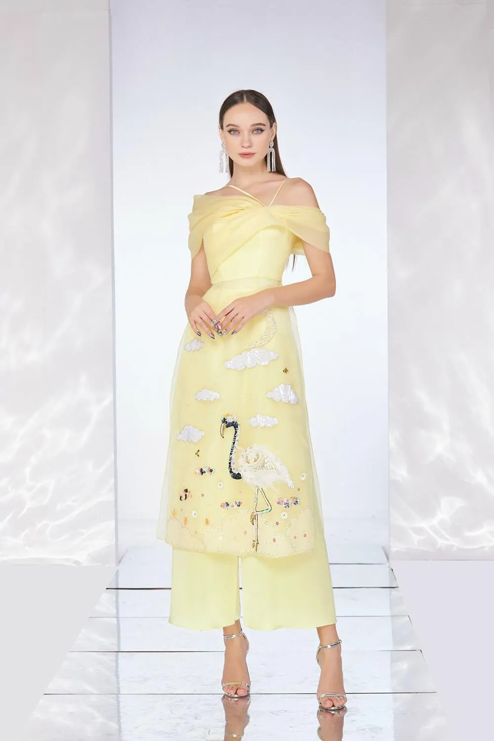 Rita Off-Shoulder Ao Dai