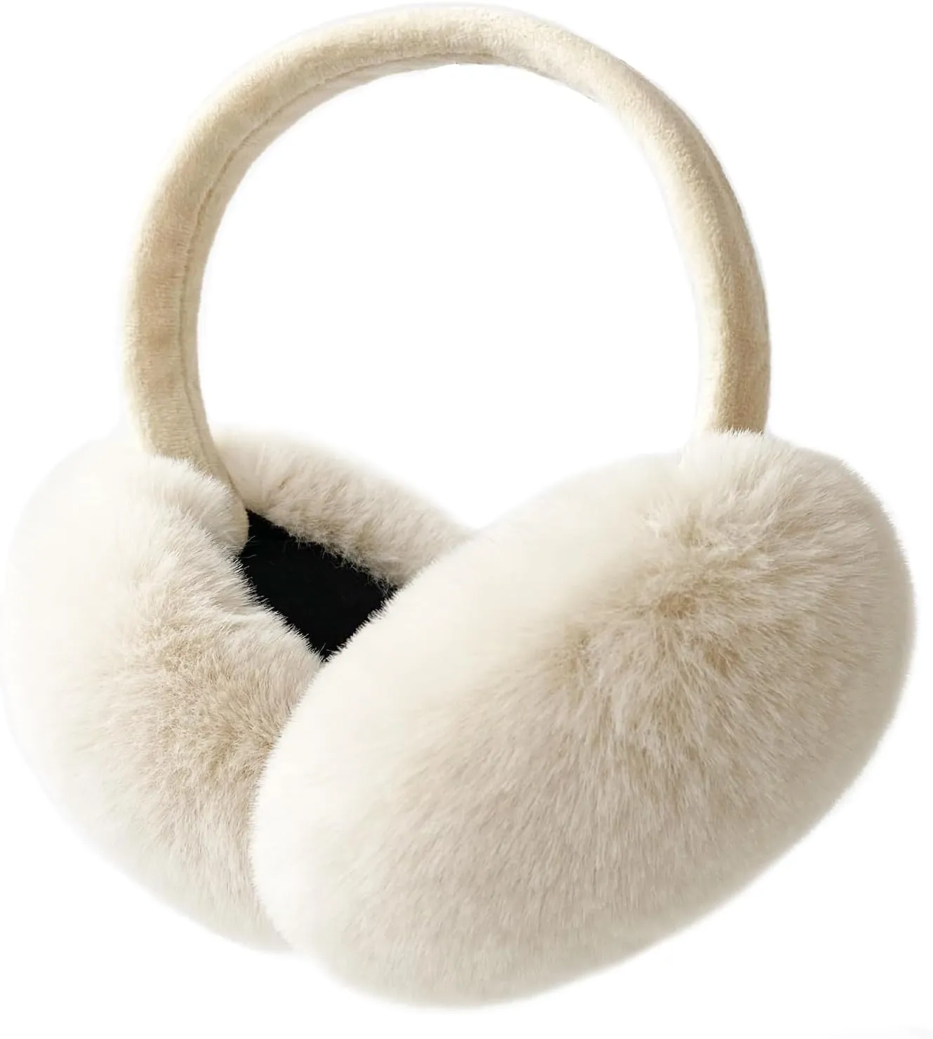 Rose Pink Faux Fur Winter Style Ear Muffs