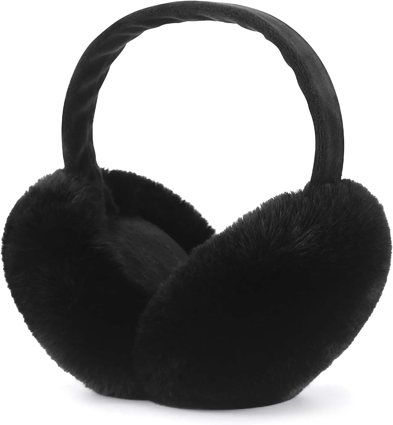 Rose Pink Faux Fur Winter Style Ear Muffs