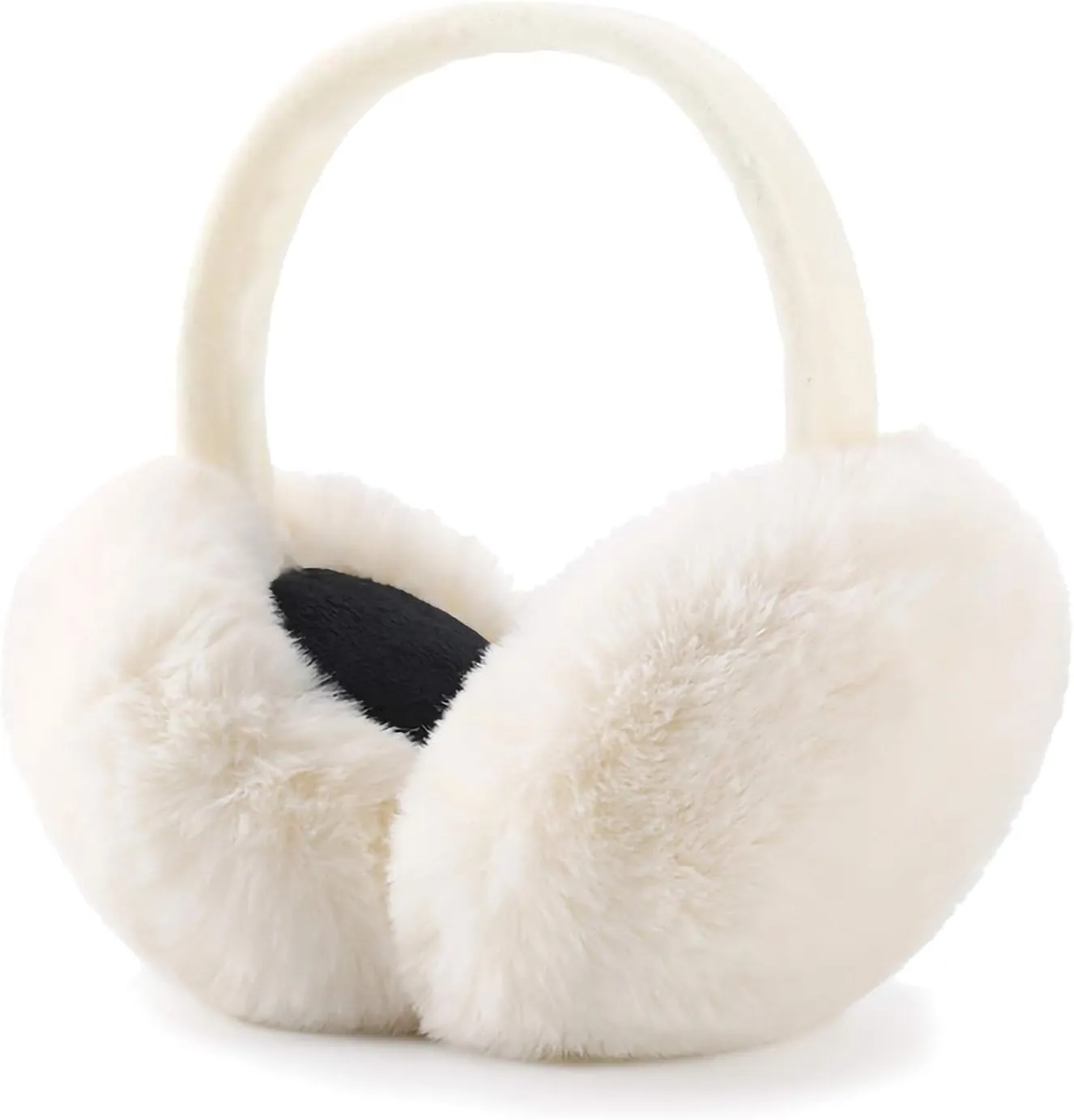 Rose Pink Faux Fur Winter Style Ear Muffs