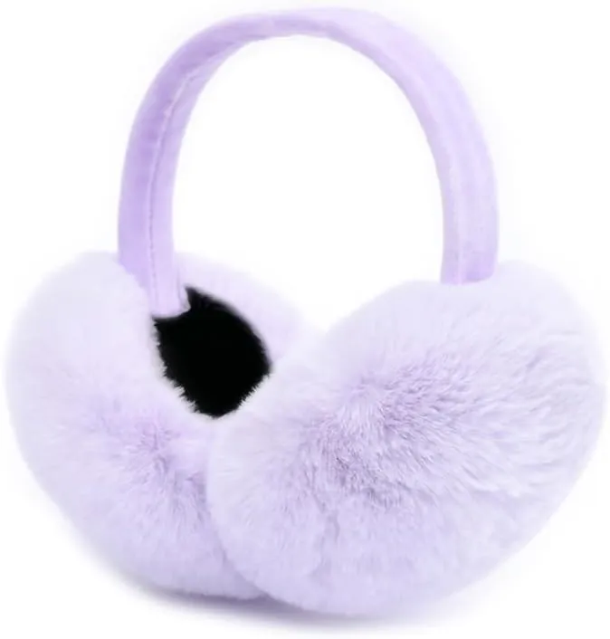 Rose Pink Faux Fur Winter Style Ear Muffs