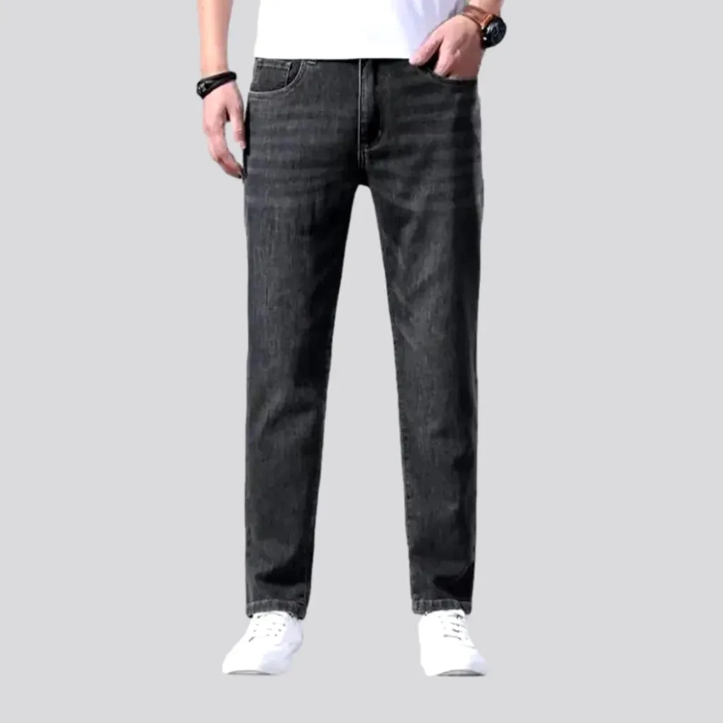 Sanded men's stretch jeans