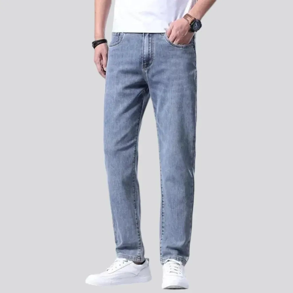 Sanded men's stretch jeans