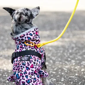 Scribbler Waterproof Coat  |  Neon Leopard LAST CHANCE