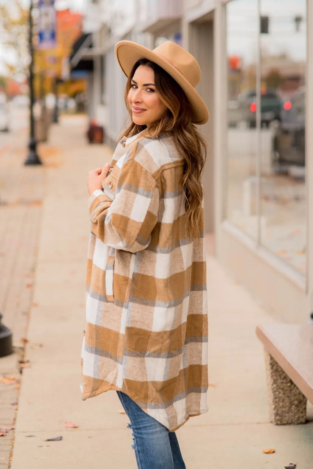 Seize The Day Plaid Tunic Shacket