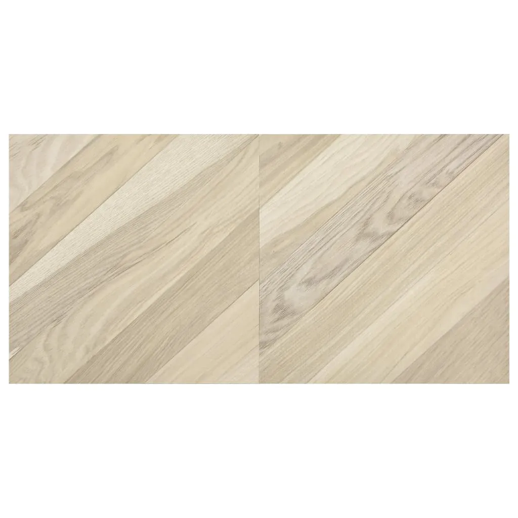 Self-adhesive Flooring Planks 20 pcs PVC 1.86 m² Beige Striped