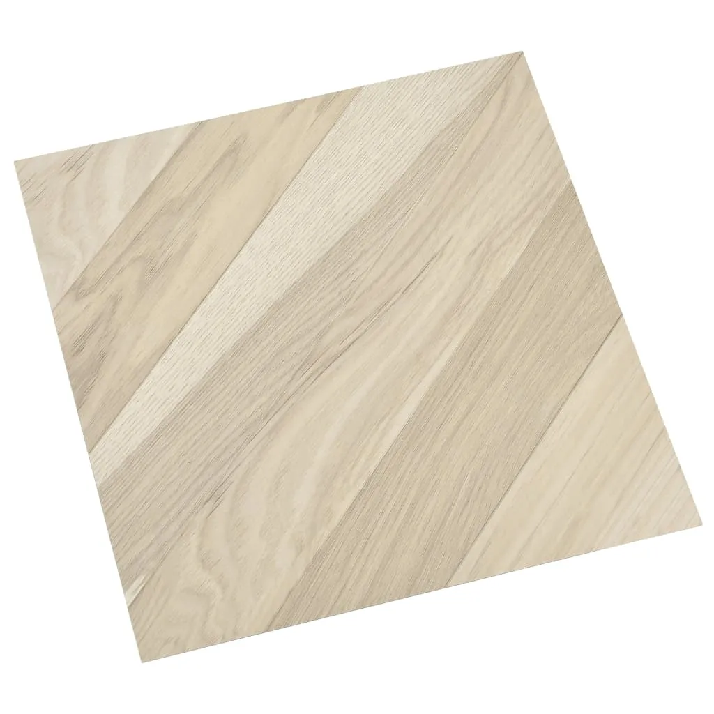 Self-adhesive Flooring Planks 20 pcs PVC 1.86 m² Beige Striped