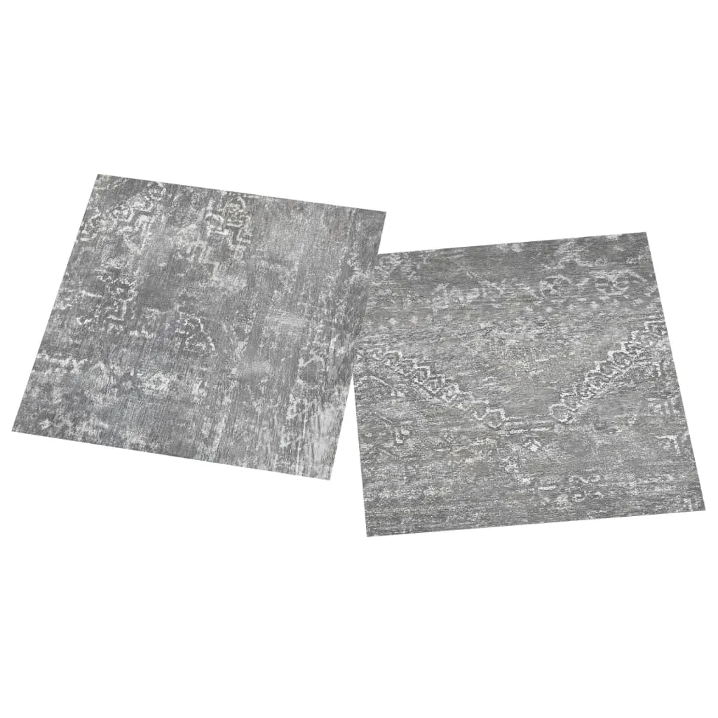 Self-adhesive Flooring Planks 20 pcs PVC 1.86 m² Concrete Grey