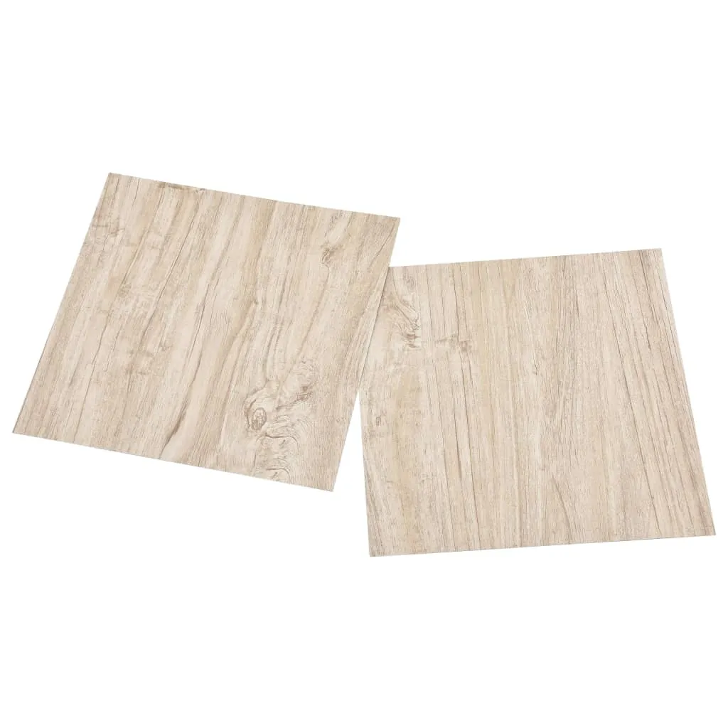 Self-adhesive Flooring Planks 20 pcs PVC 1.86 m² Light Brown