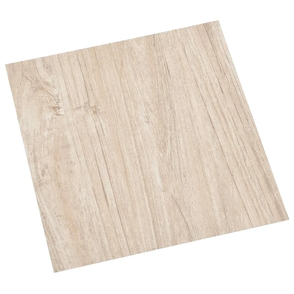 Self-adhesive Flooring Planks 20 pcs PVC 1.86 m² Light Brown