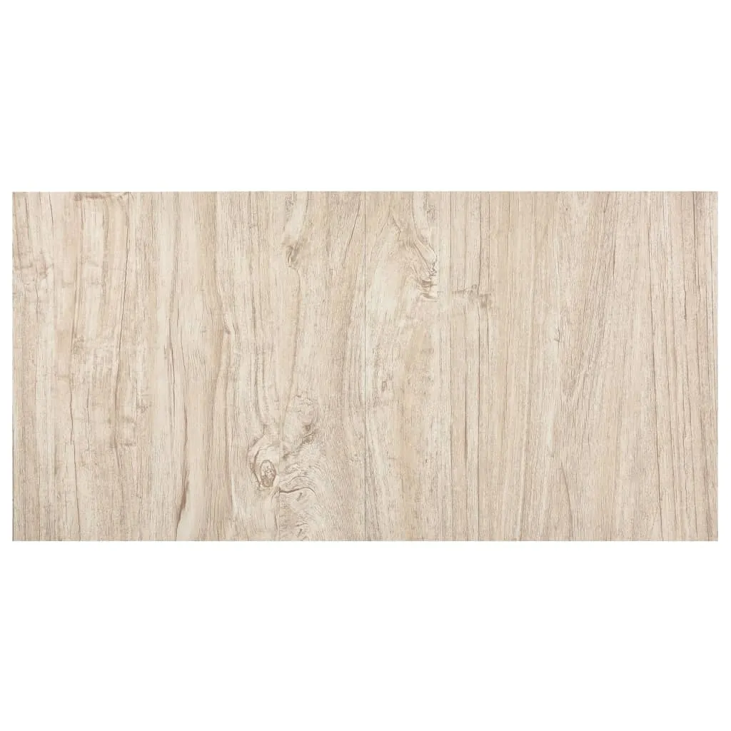 Self-adhesive Flooring Planks 20 pcs PVC 1.86 m² Light Brown