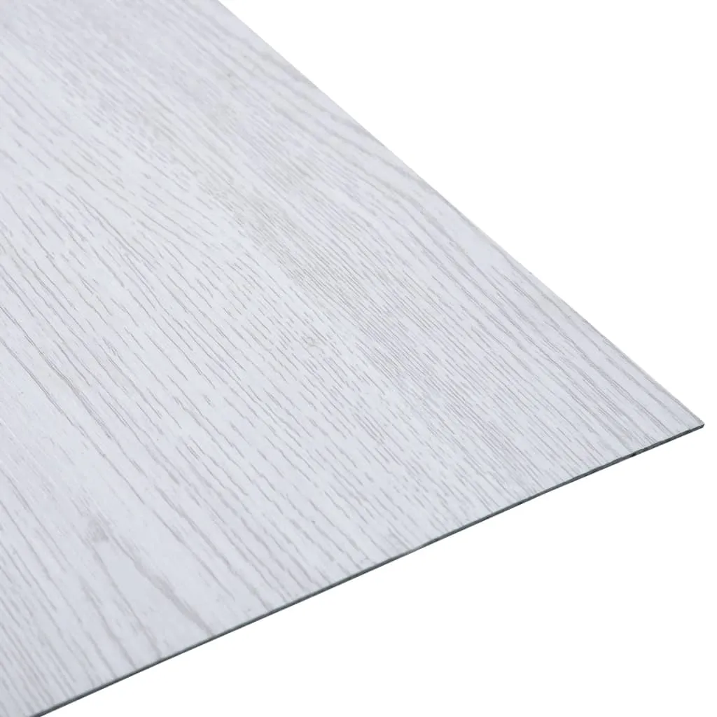 Self-adhesive Flooring Planks 20 pcs PVC 1.86 m² White