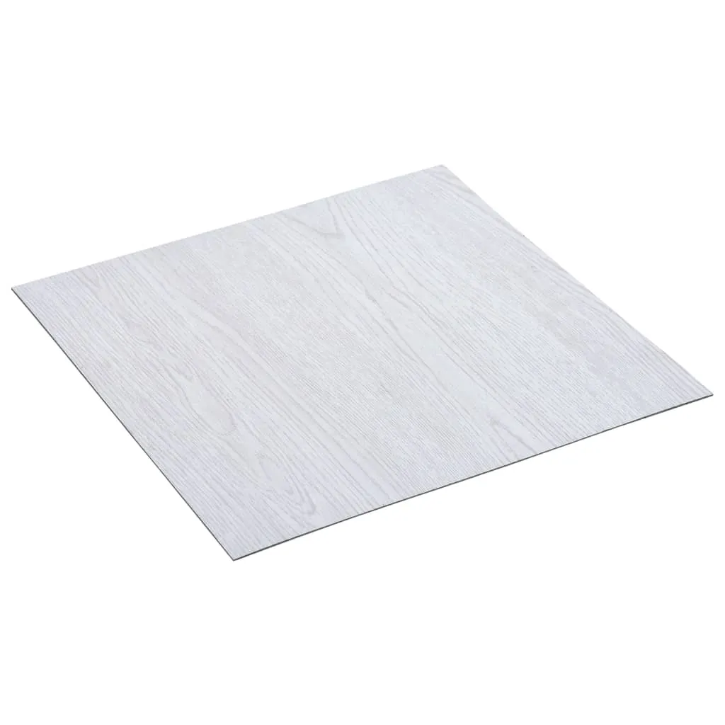 Self-adhesive Flooring Planks 20 pcs PVC 1.86 m² White