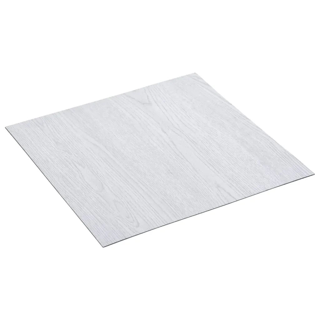 Self-adhesive Flooring Planks 5.11 m² PVC White