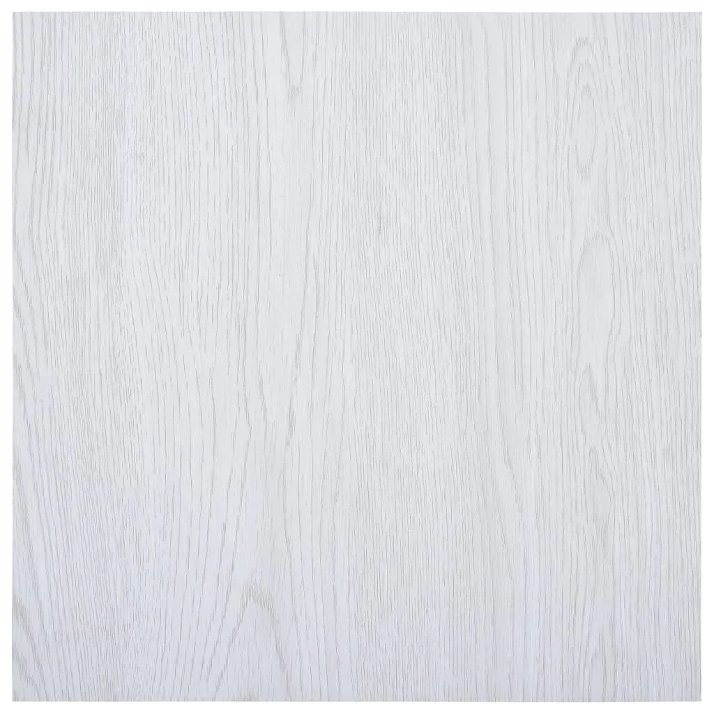 Self-adhesive Flooring Planks 5.11 m² PVC White