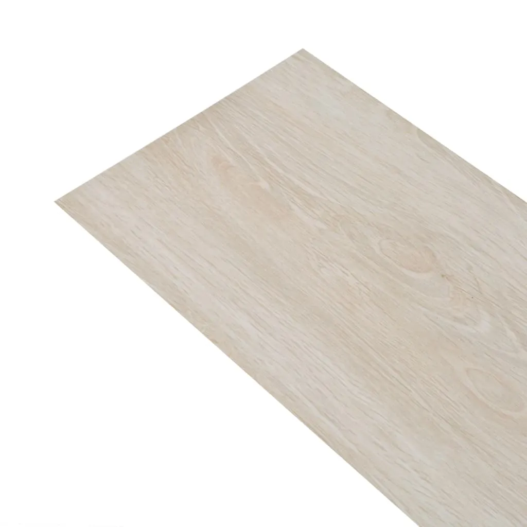 Self-adhesive PVC Flooring Planks 2.51 m² 2mm Oak Classic White