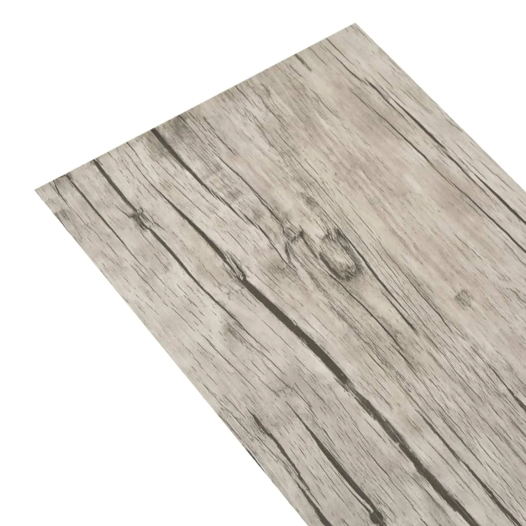 Self-adhesive PVC Flooring Planks 5.21 m? 2 mm Oak Washed