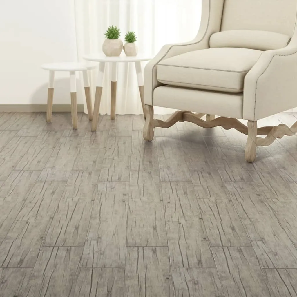 Self-adhesive PVC Flooring Planks 5.21 m? 2 mm Oak Washed