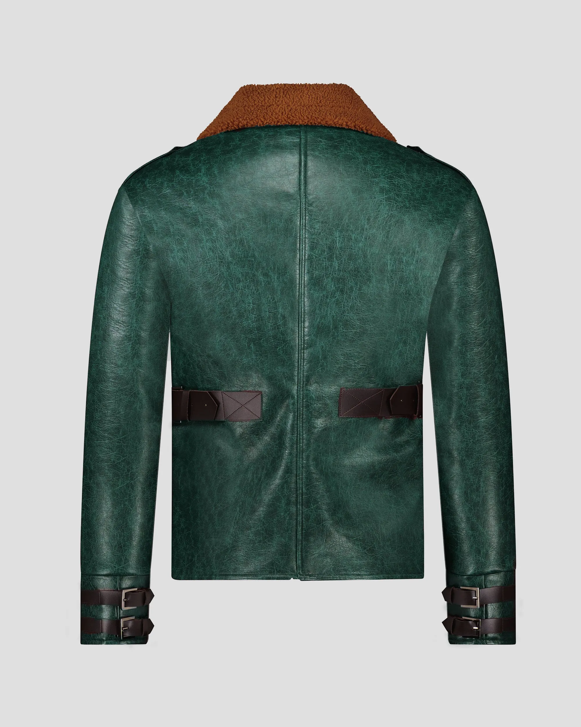 SG Shearling Aviator Jacket V2 - Forest Green