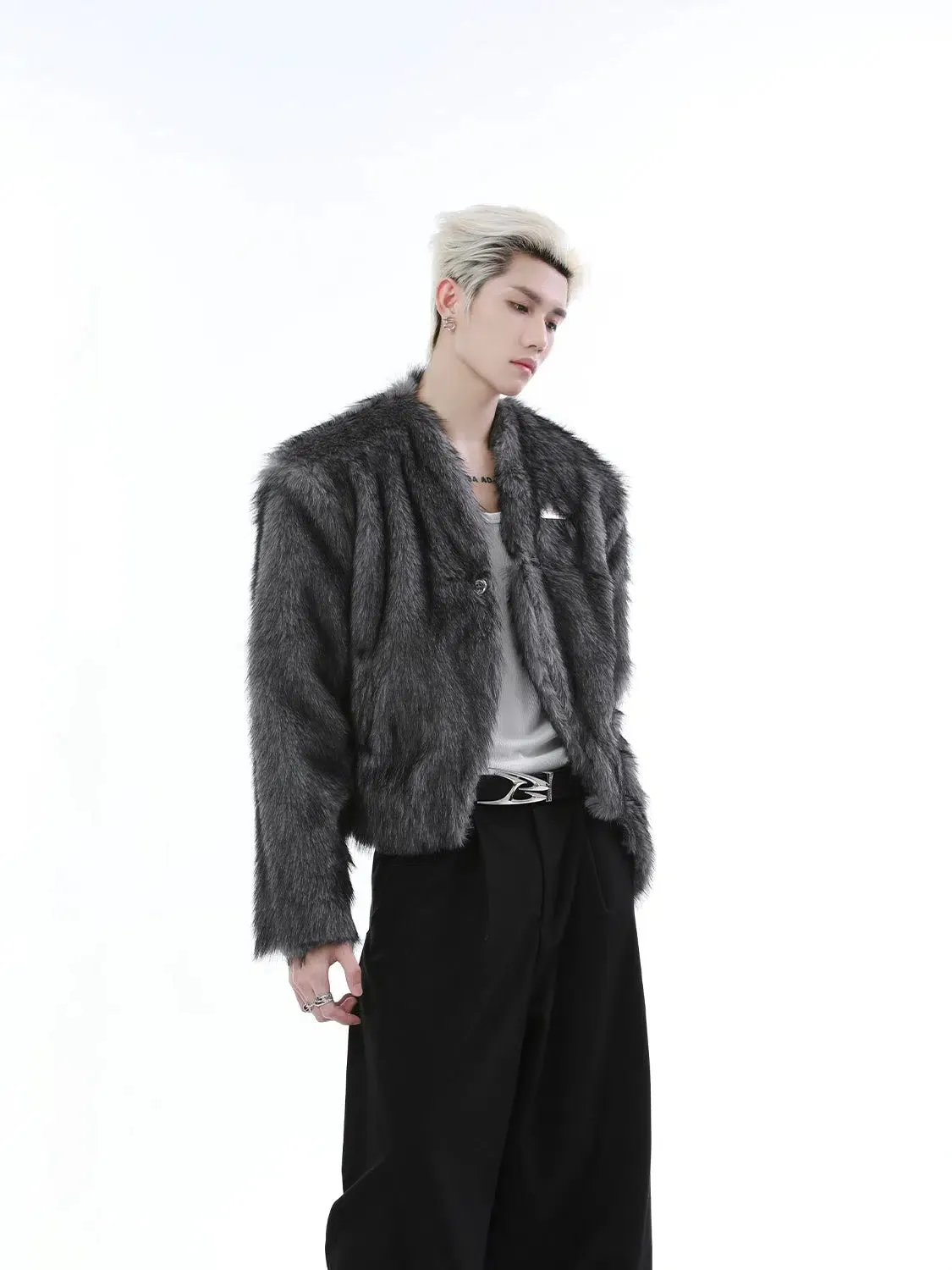 Short Faux Fur Coat