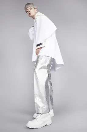 Silver Foiled "Blake" Trousers