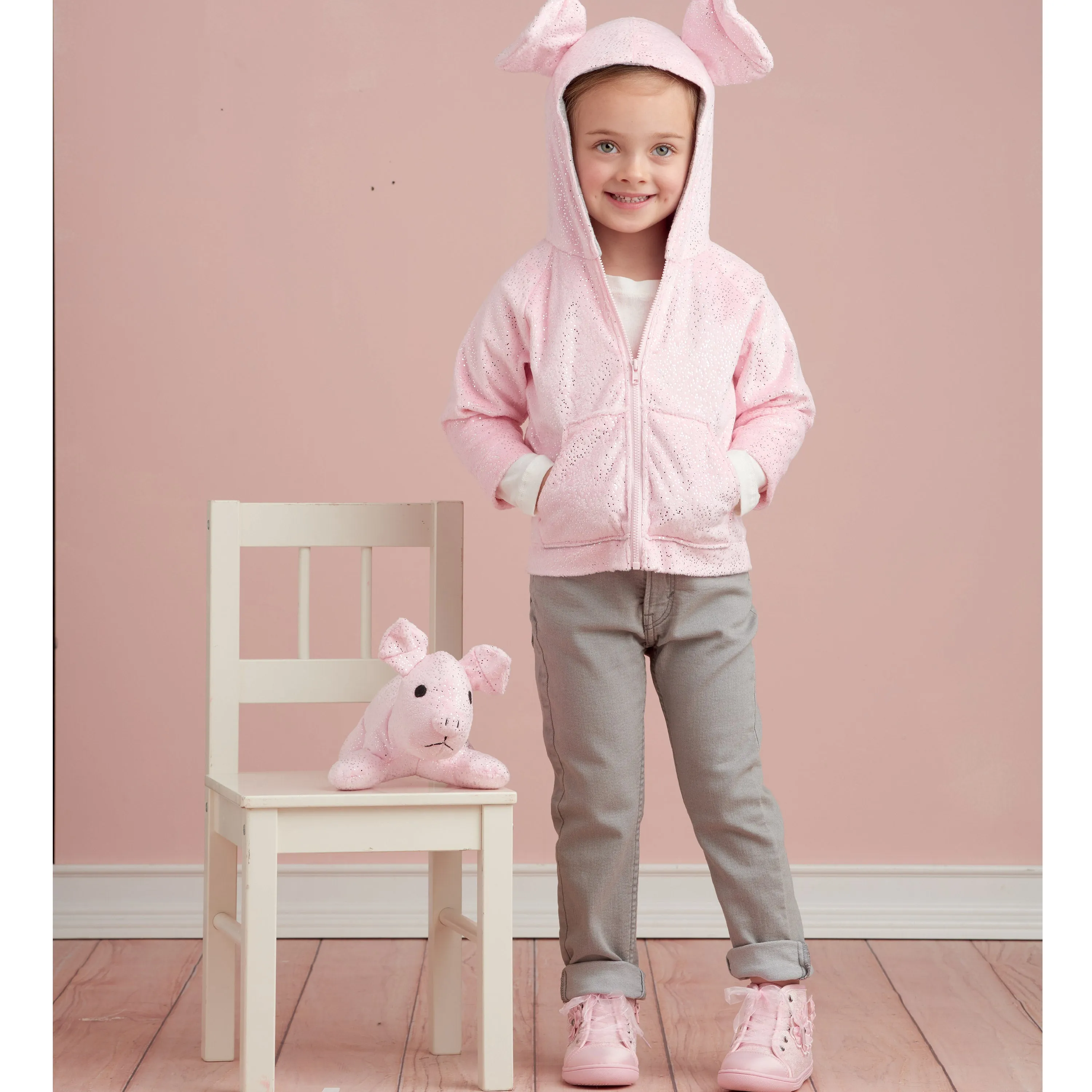 Simplicity Sewing Pattern S9391 Toddlers' Jackets and Small Plush Animals