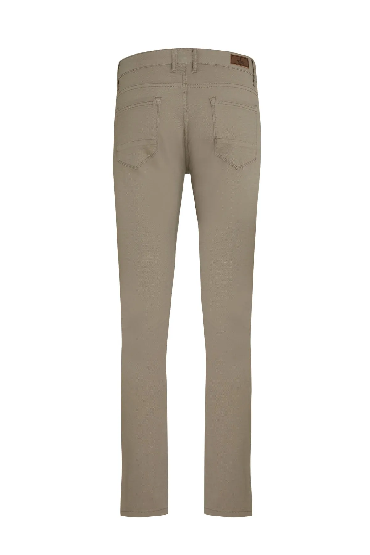 Slim Fit Low Waist Khaki Cotton Casual Pants