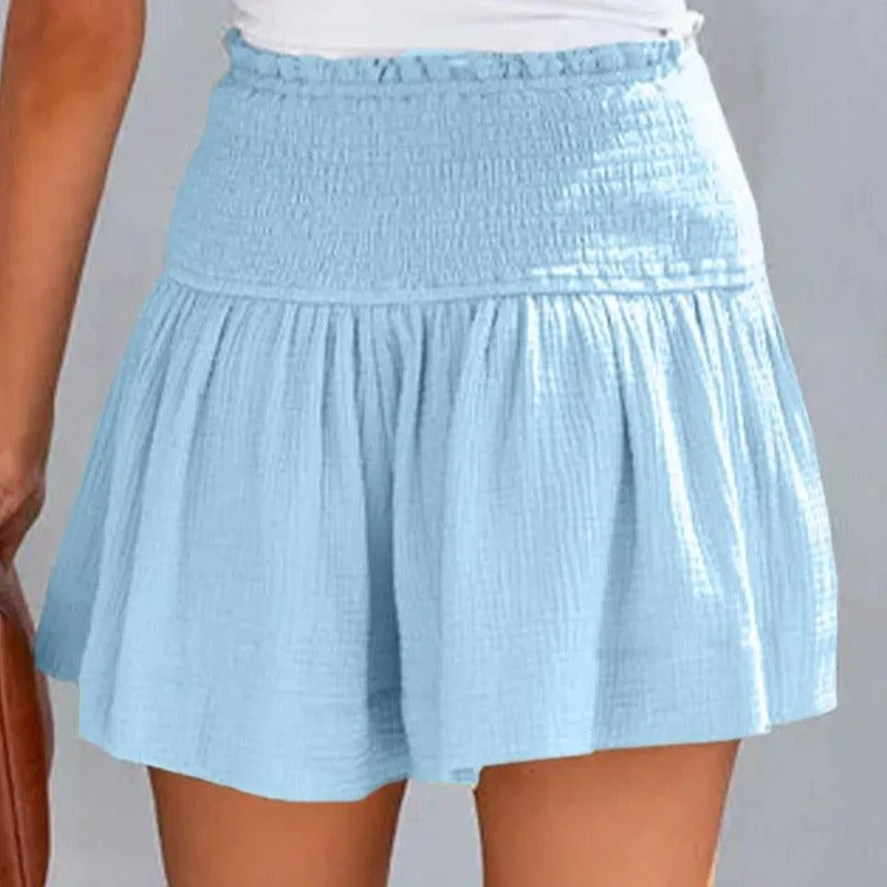 Smocked Waistband Shorts