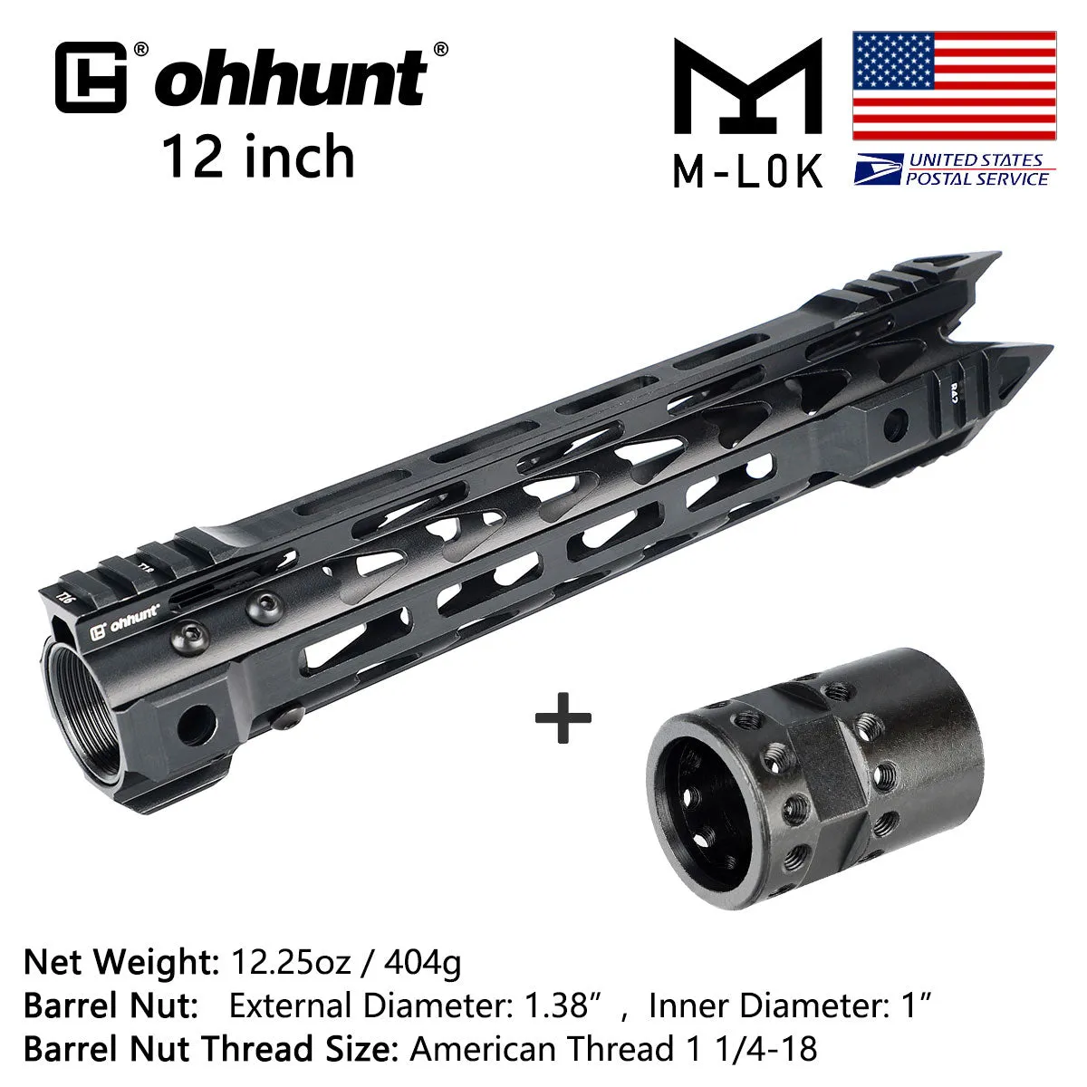 Sneak Preview! AR-15 Gen2 Javelin Free Float M-LOK Handguard with Steel Barrel Nut 7" 9" 12" 15"