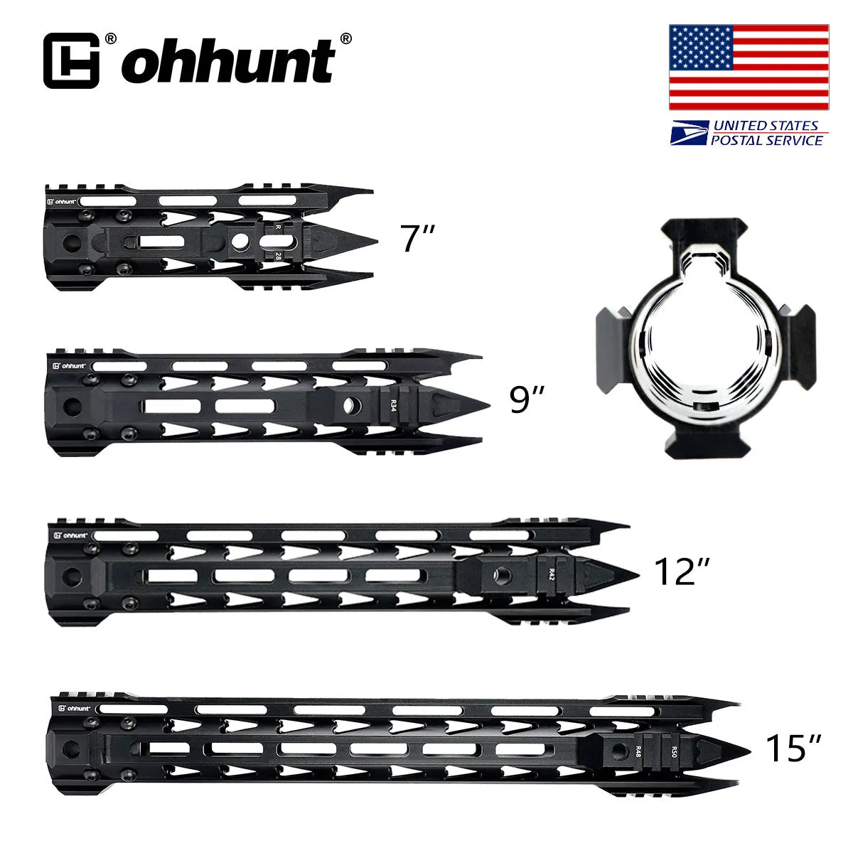 Sneak Preview! AR-15 Gen2 Javelin Free Float M-LOK Handguard with Steel Barrel Nut 7" 9" 12" 15"