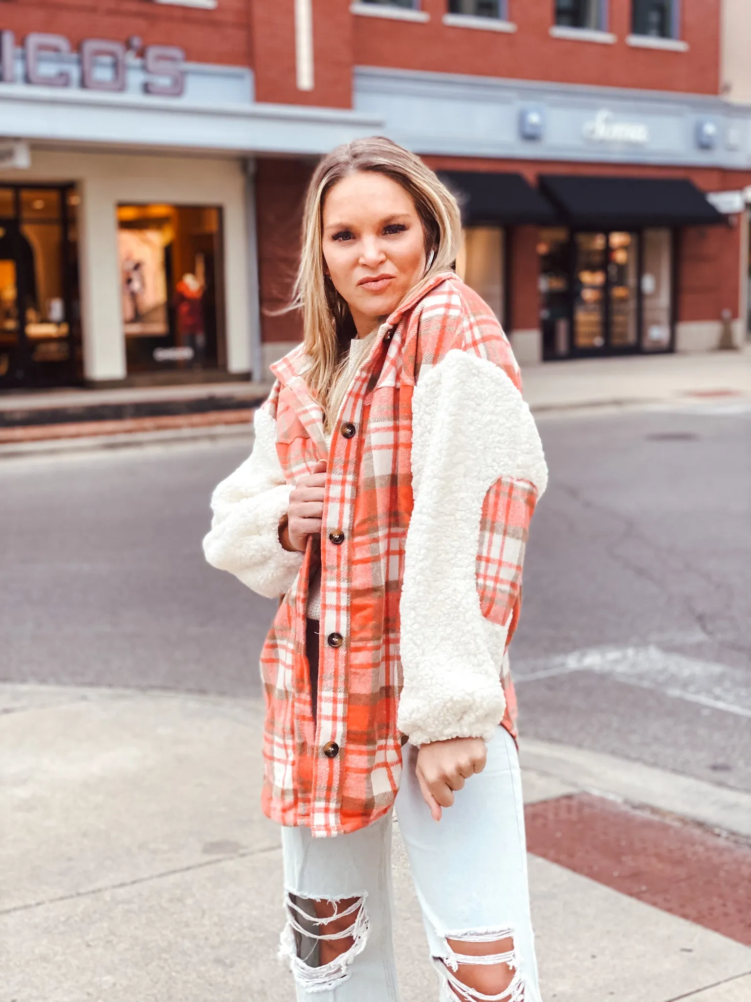 Spice Girl Plaid Shacket