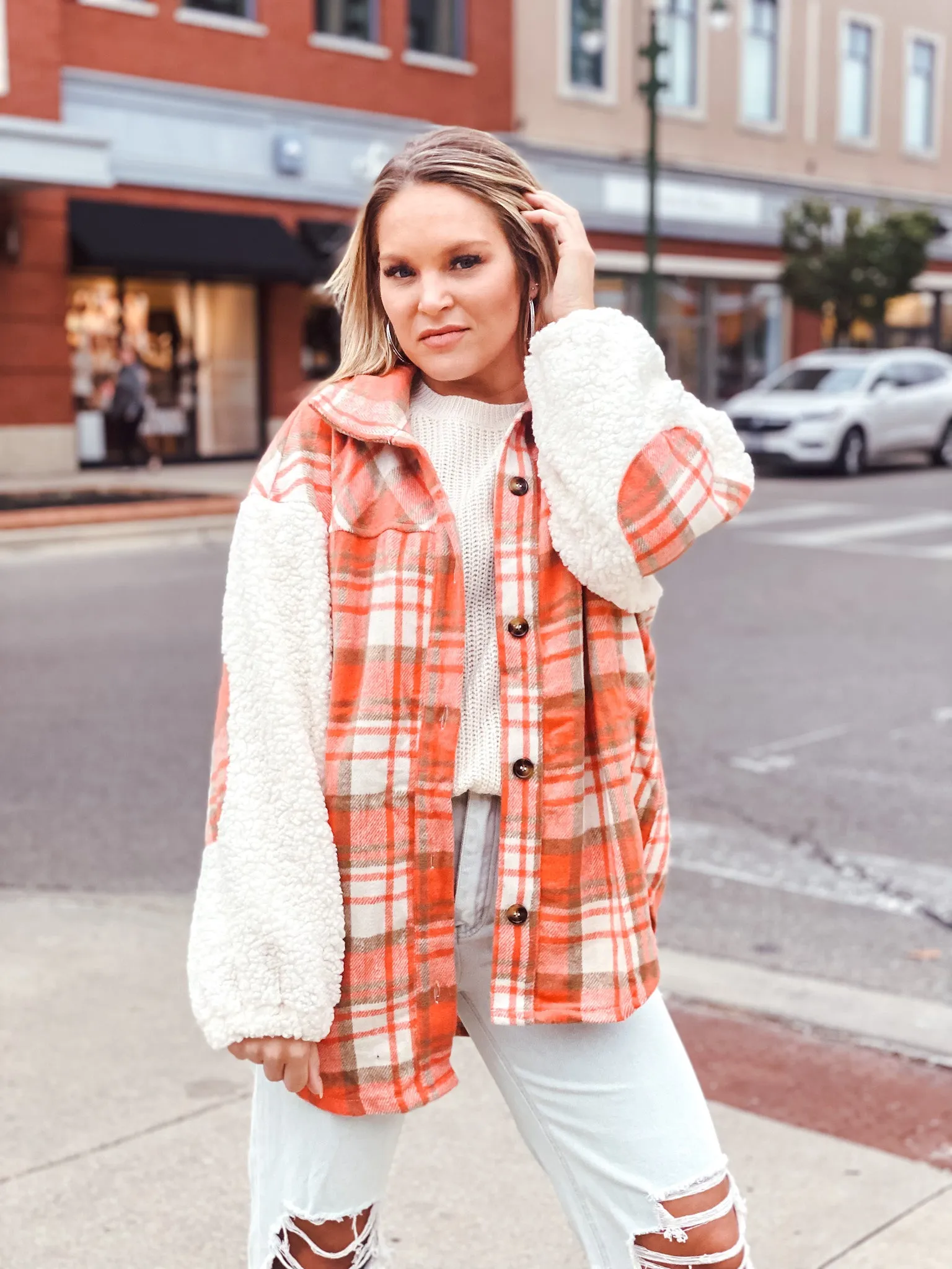 Spice Girl Plaid Shacket