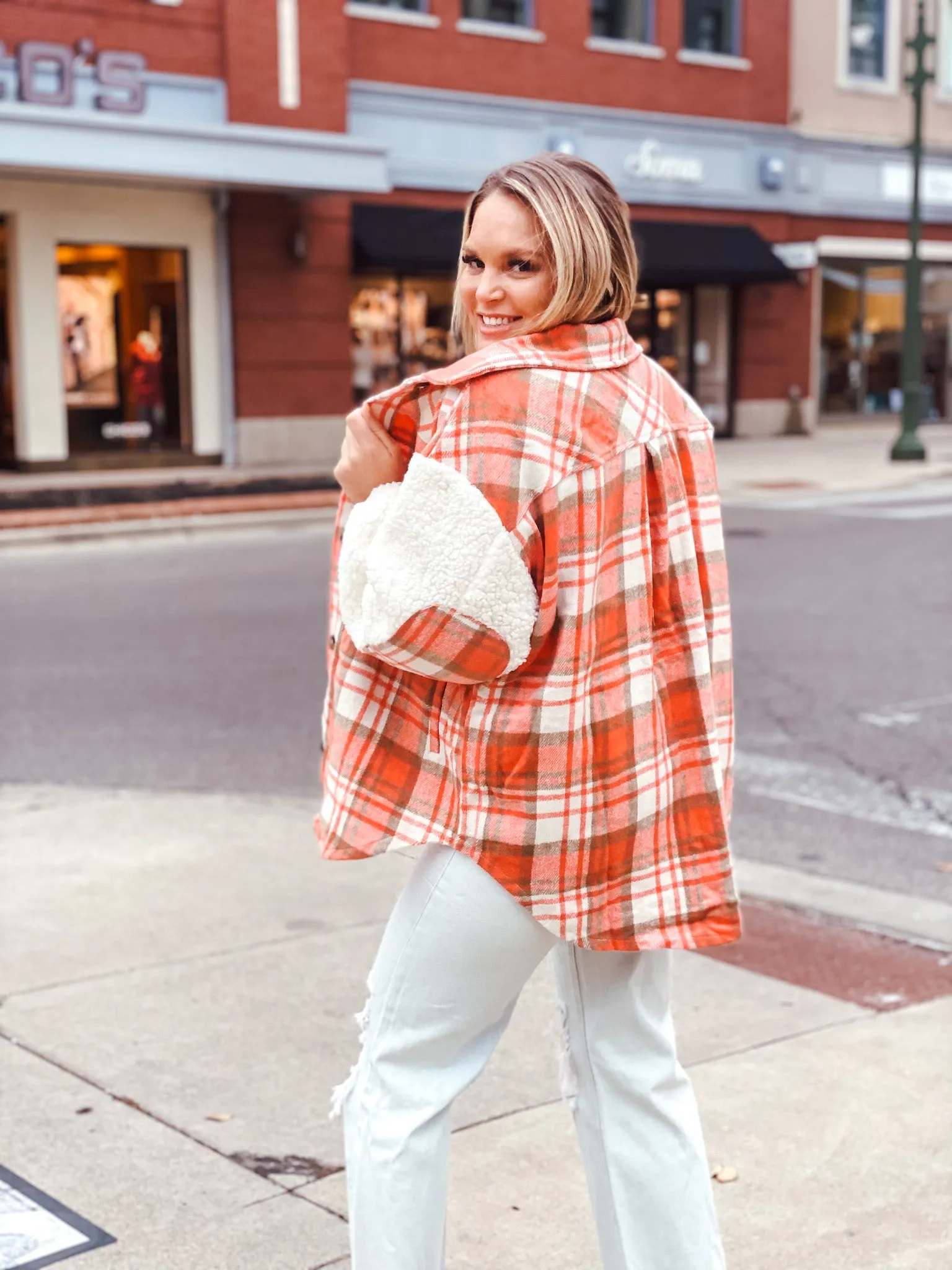 Spice Girl Plaid Shacket