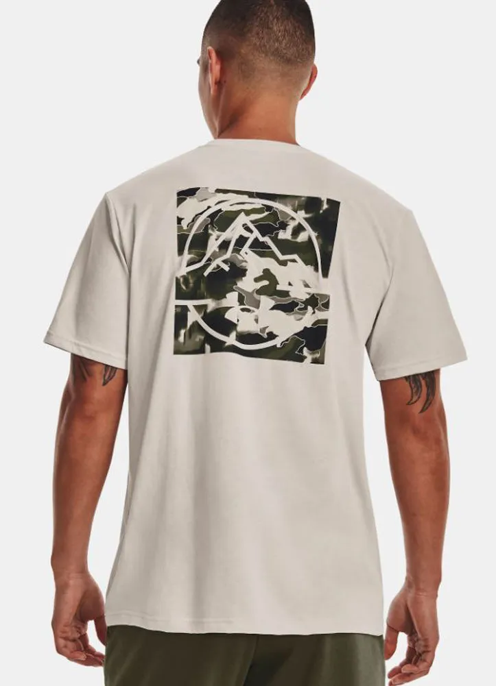 SS UA OD Mtn Key Camo Shirt in Grey by Under Armour