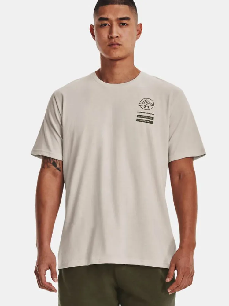 SS UA OD Mtn Key Camo Shirt in Grey by Under Armour