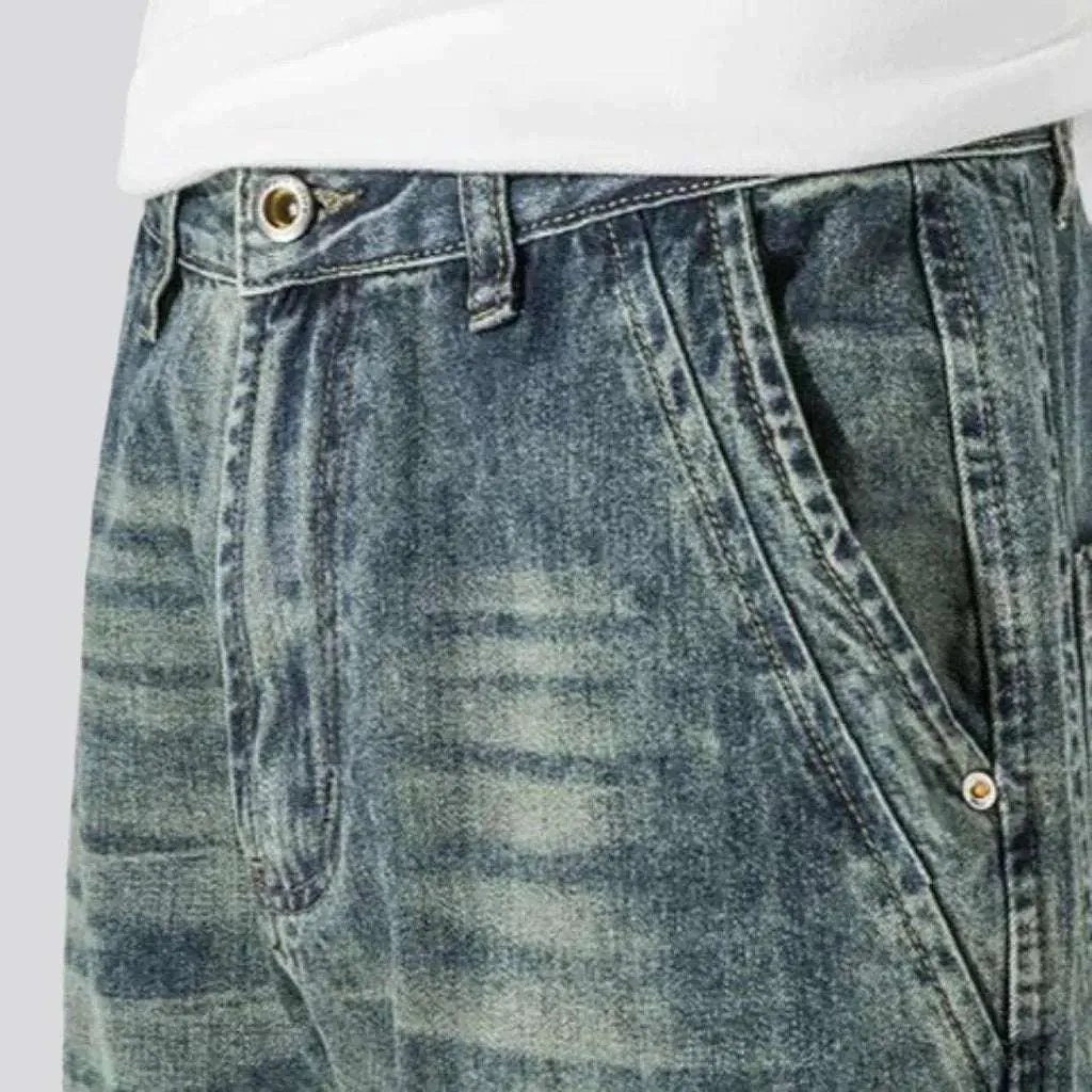 Street men's vintage jeans