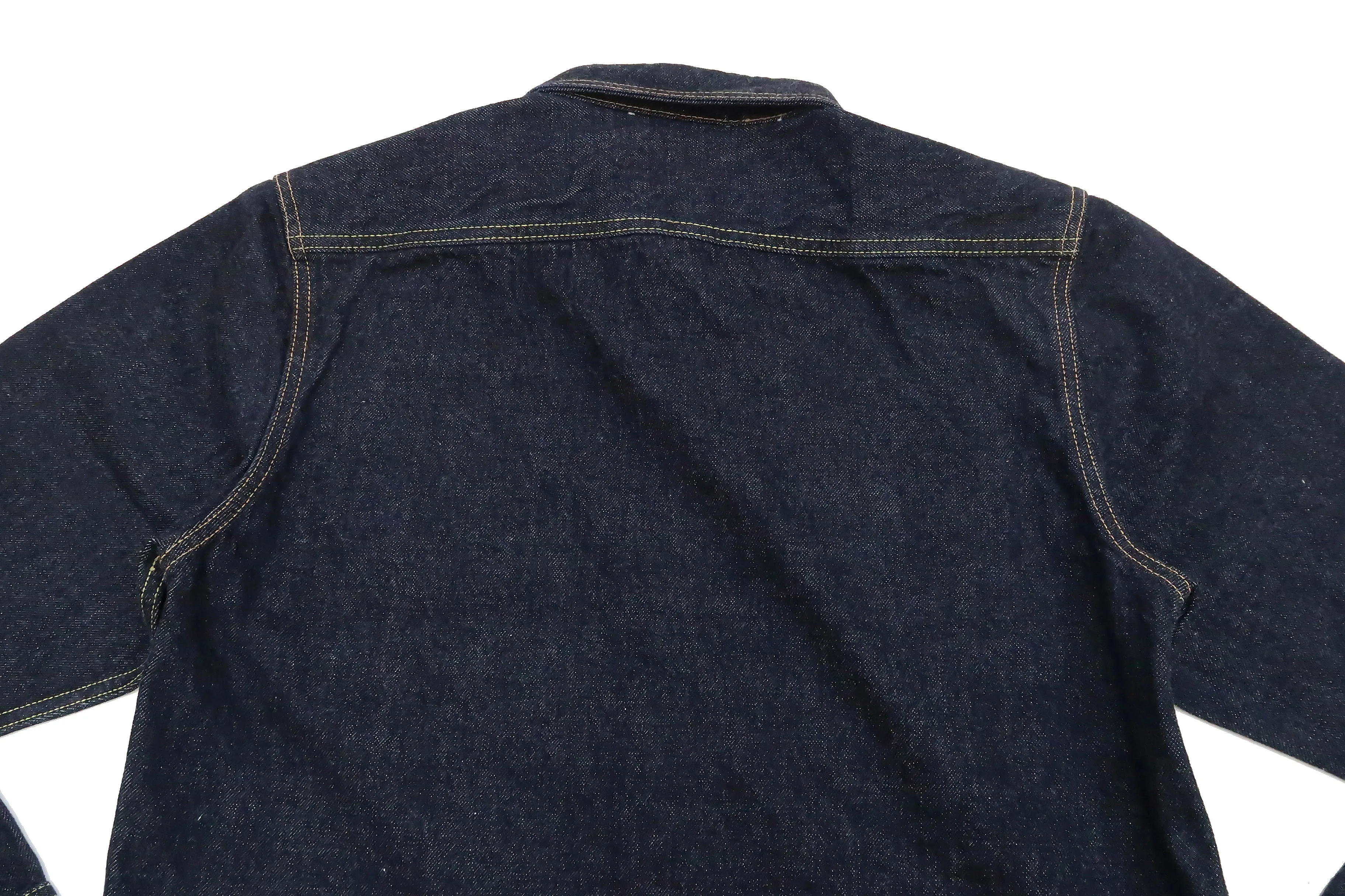 Studio D'artisan Denim Shirt Men's Long Sleeve 14 Oz. Heavy Japanese Selvage Denim Work Shirt D5335