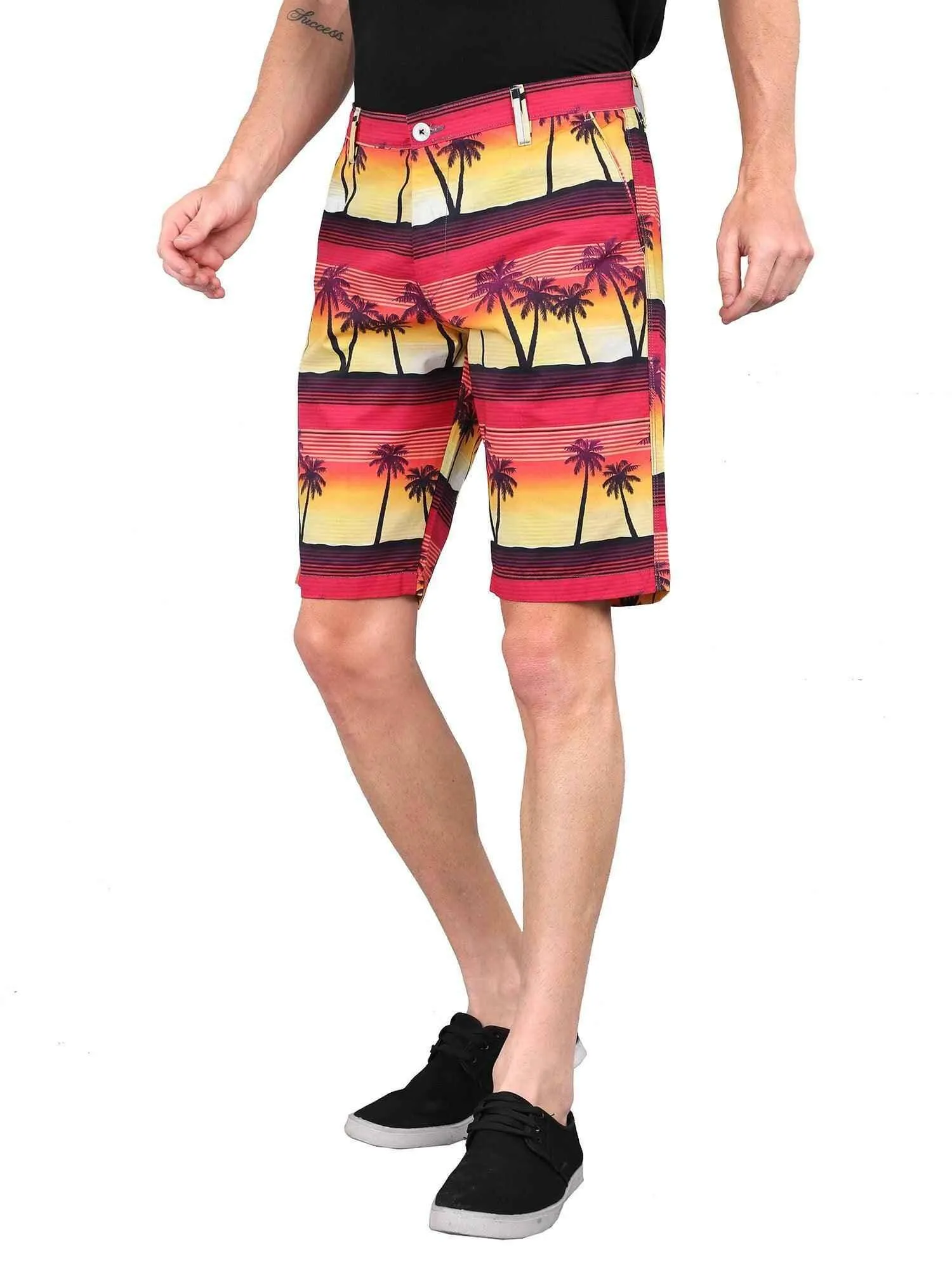 Sun Set Digital Printed Giza Cotton Men's Shorts