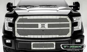 T-REX X Metal Series, 1 Piece Grilles - Gloss Powdercoat - 2015  F150