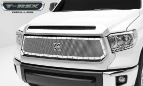 T-REX X Metal Series, 1 Piece Grilles - Polished - 2014-2017 Tundra