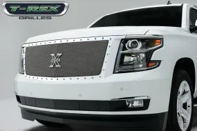 T-REX X Metal Series, 1 Piece Grilles - Polished - 2015-2018 Tahoe, Suburban