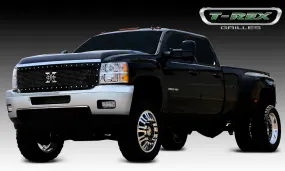 T-REX X Metal Series, 1 Piece Grilles - Powdercoat - 2011-2014 Chevy 2500HD/3500HD