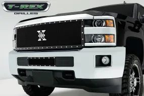 T-REX X Metal Series, 1 Piece Grilles - Powdercoat - 2016-2018 Chevy 2500/3500