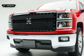 T-REX X Metal Series, 1 Piece Grilles w/ 2 bars - 2014-2015 Silverado