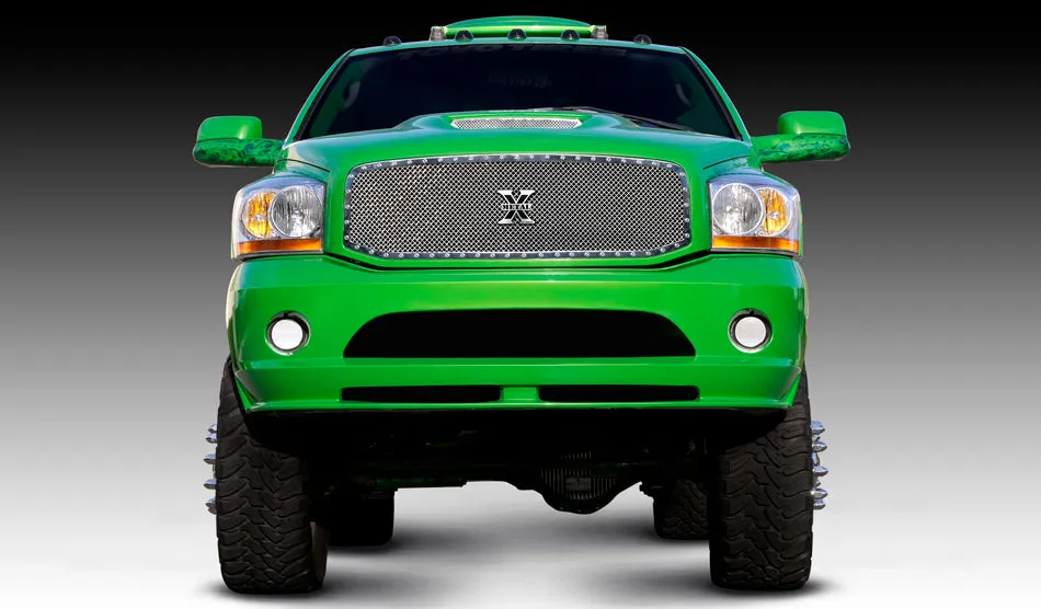 T-REX X Metal Series, 1 Piece Insert Grilles - Polished - Requires Drilling or Cutting - 2006-2008 Ram 1500