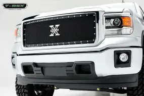 T-REX X Metal Series, 1 Piece Insert Grilles - Requires Drilling or Cutting - 2014-2015 GMC 1500