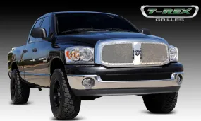 T-REX X Metal Series, 2 Piece Insert Grilles - Polished - Requires Drilling or Cutting - 2006-2008 Ram 1500