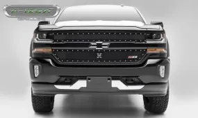 T-REX X Metal Series, 2 Piece Insert Grilles - Requires Drilling or Cutting - 2016-2018 Chevy 1500