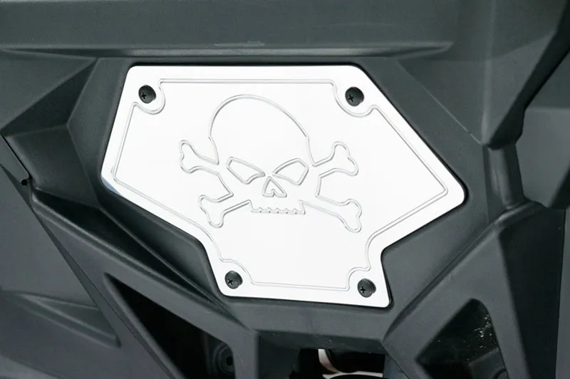 T-REX X Metal Series, Bolt On Winch Cover Plate - Polished - 2011-2013 RZR